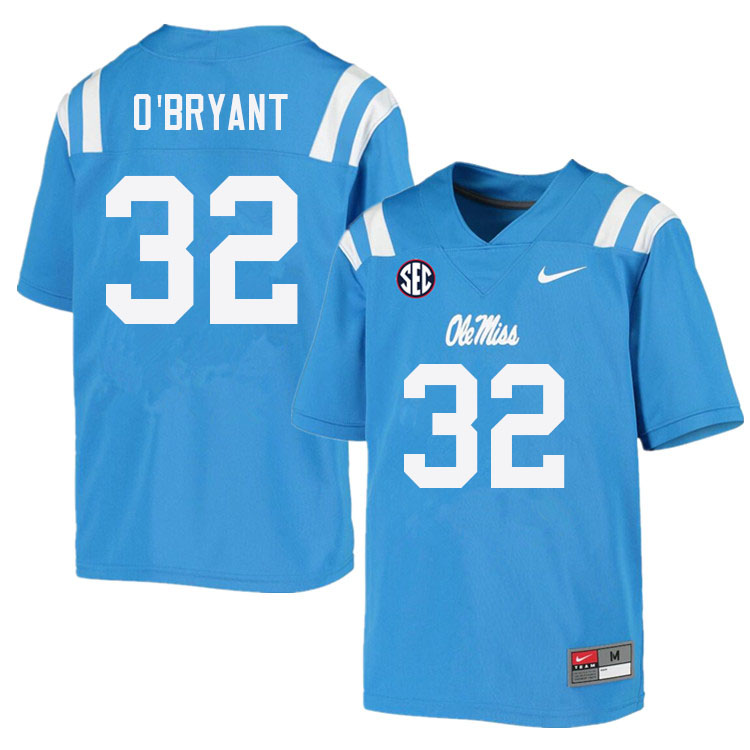 Men #32 Richard O'Bryant Ole Miss Rebels College Football Jerseys Sale-Power Blue - Click Image to Close